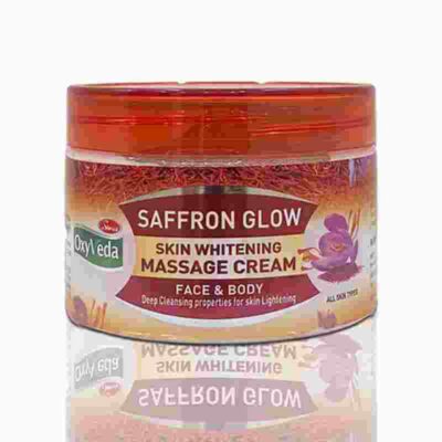 Simco Oxyveda Saffron Glow Skin Whitening Massage cream(250 g)