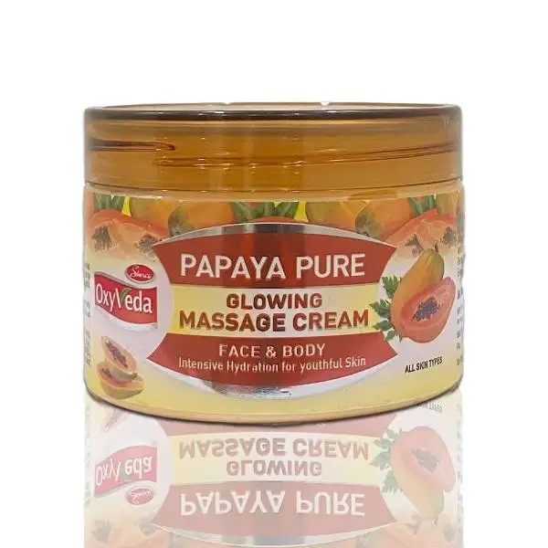 Simco Oxyveda Papaya Pure Glowing Massage Cream(250 g)