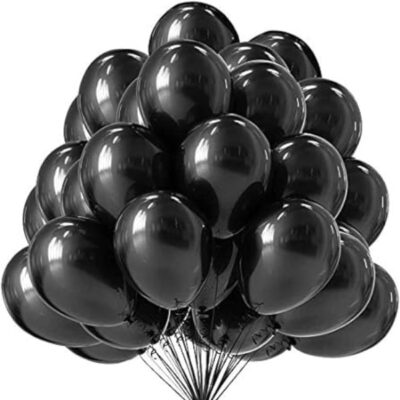 Black Metallic Chrome Balloons with Shiny Surface For Birthdays/Engangement/Baby /bachelorette Party Decorations