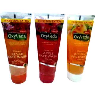 Simco Oxyveda FACE WASH  ( Kesar ,Apple, Apricot)