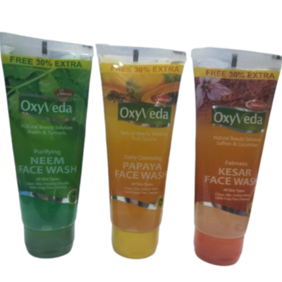 Simco Oxyveda Face wash  ( Neem , Papaya, Kesar ) 60ml