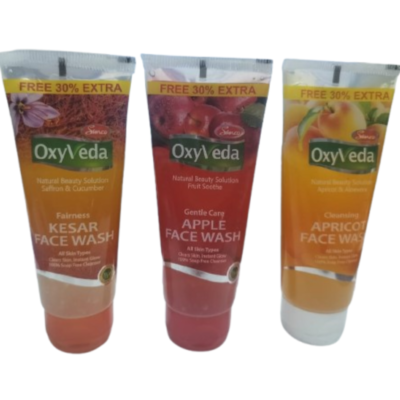 Simco Oxyveda FACE WASH  ( Kesar ,Apple, Apricot)