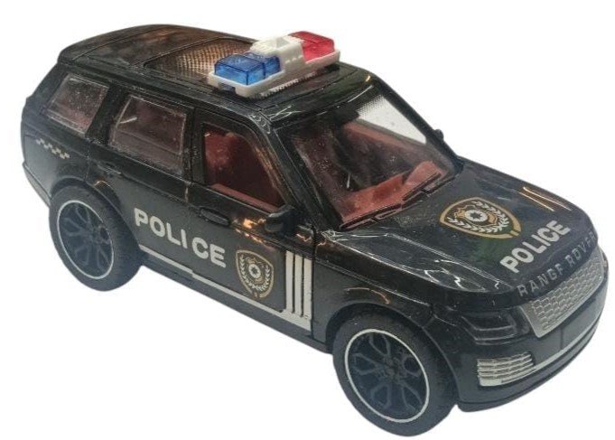 Plastic Police SUV Toy Emergency Light Bar, and Detailed Interior for Kids.r – Pretend Play Rescue Vehicle for Kids.
