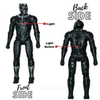 Black Panther-inspired Action Hero – 7 Inch Toy for Kids (Ages 3+) (Black)