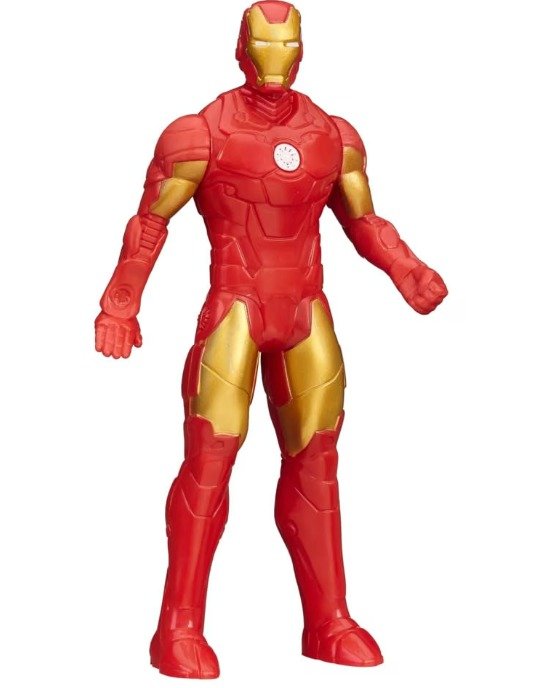 Superhero Action Figure(IRON MAN) Toy with Light – Red Armored Hero Figure for Kids, 3+ Years - Image 2